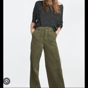 Zara Green Cargo Pants